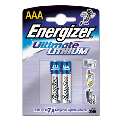 Energizer AAA 2 st. Extreem krachtige Winterbestendige Lithium Batterij