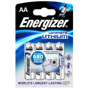 Energizer AA 4 st. Extreem krachtige Winterbestendige Lithium Batterij